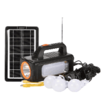 DAT 9013 Portable solar lighting system kit complete with 3 lamp and USB MP3 and radio solar energy light