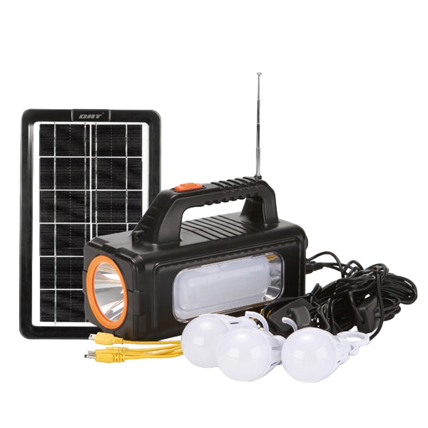 H2355a9d3279a454e8def4664839e0d2-Photoroom.png DAT 9013 Portable solar lighting system kit complete with 3 lamp and USB MP3 and radio solar energy light - Image 1