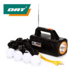 DAT 9013 Portable solar lighting system kit complete with 3 lamp and USB MP3 and radio solar energy light - Image 5